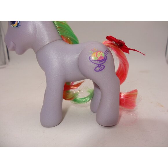 My Little Pony MLP G3 Rainbow Swirl III Poseable Pony Sits & Stands 2006 - Picture 6 of 9
